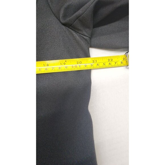 Banana Republic Black Laser-Cut Scalloped Edge Open-Front Blazer Jacket - Picture 10 of 11